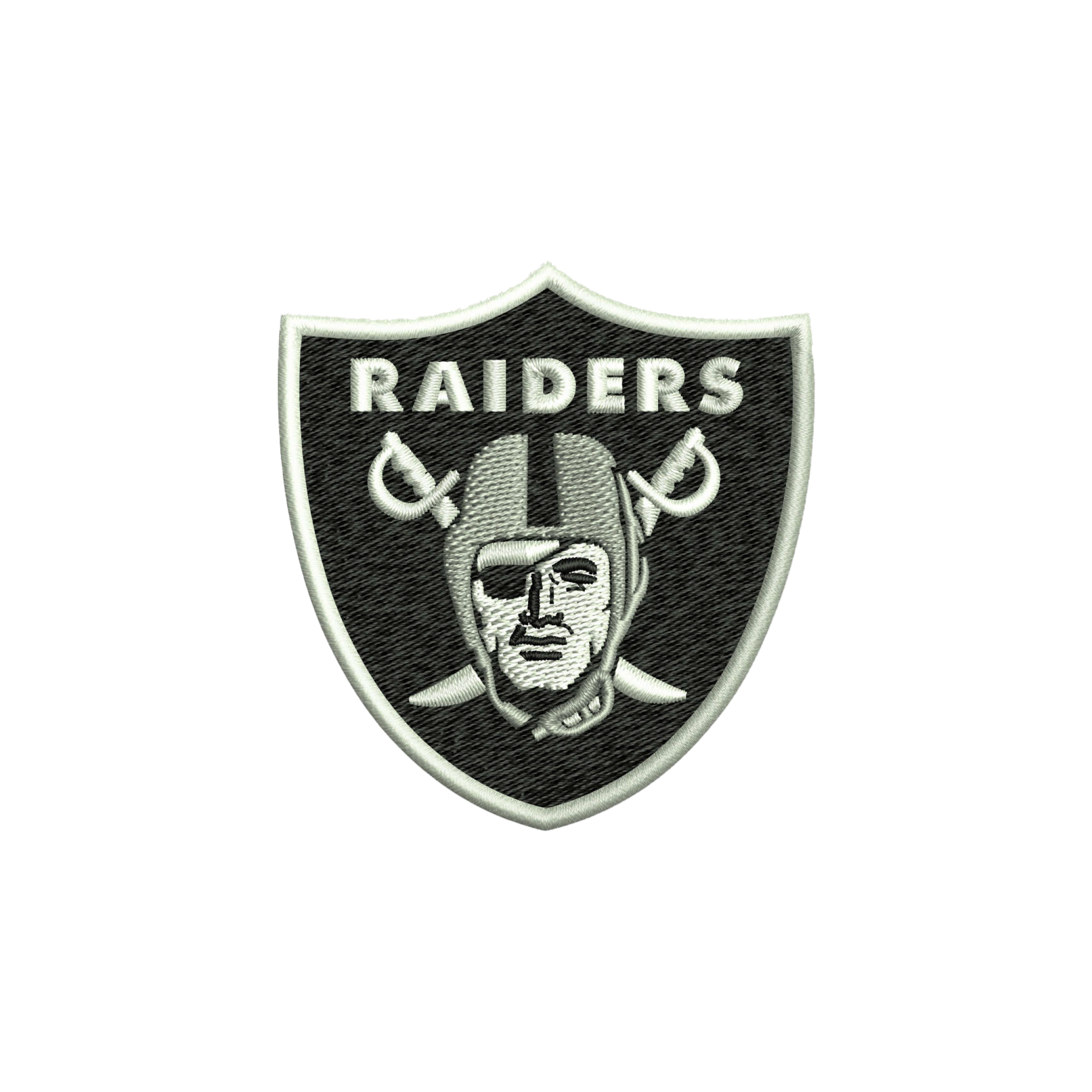 Raiders 3d puff embroidery file