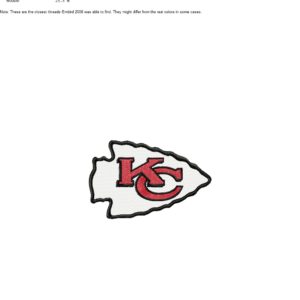 Kansas City Chiefs - Embroidery file