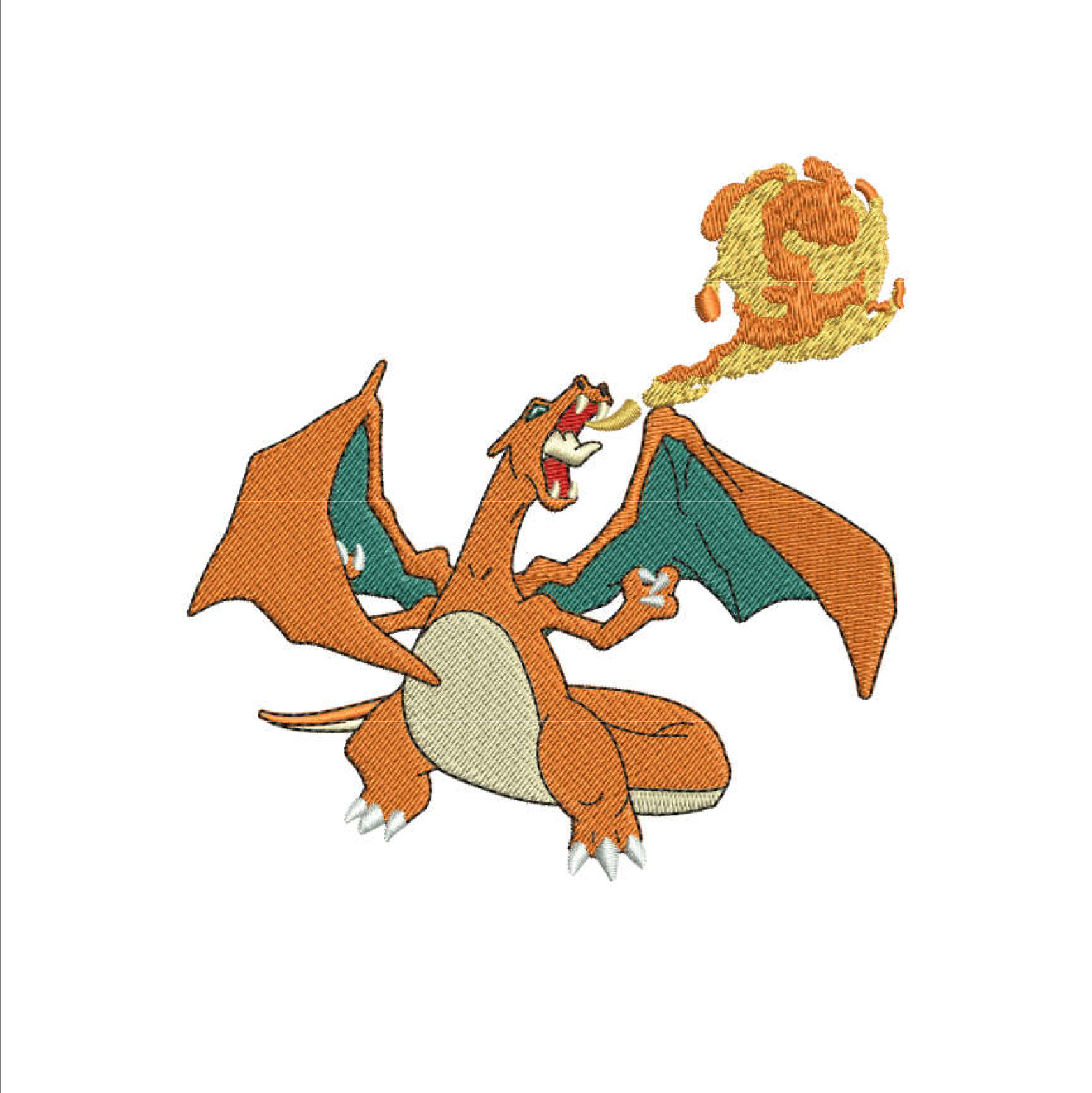 Charizard Embroidery
