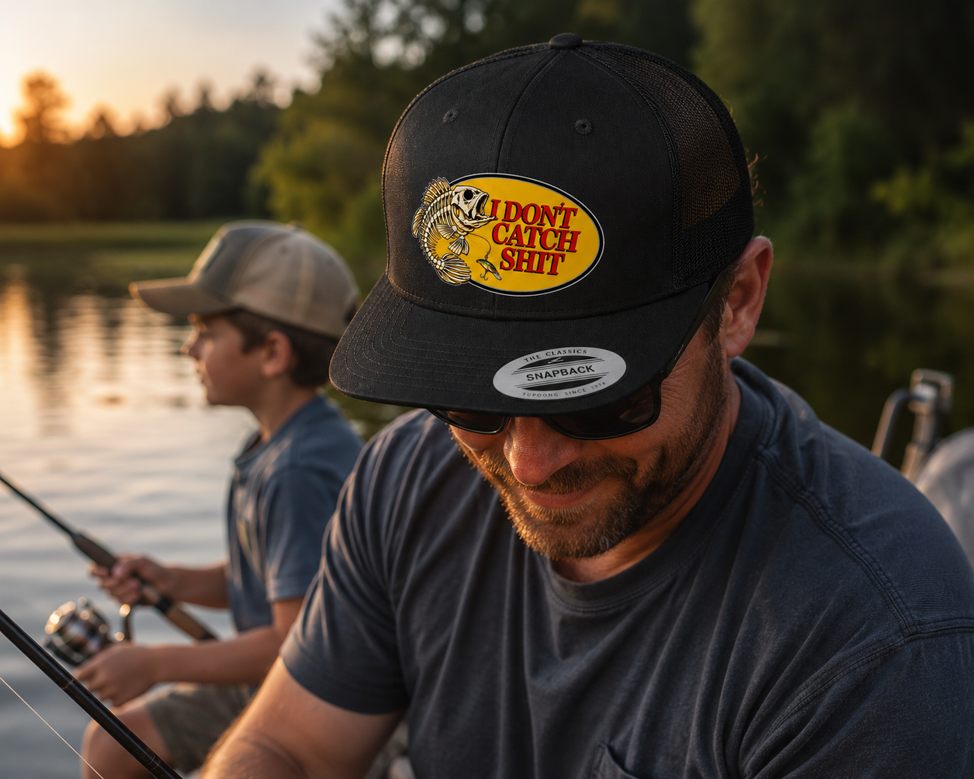 I dont catch shit - fishing hat Fishing wearing hat