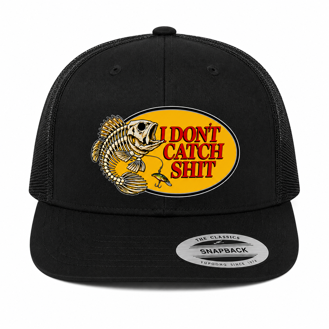 front of hat